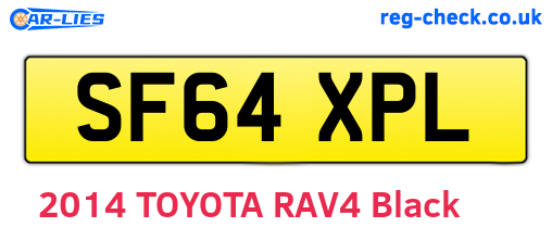 SF64XPL are the vehicle registration plates.