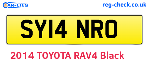 SY14NRO are the vehicle registration plates.