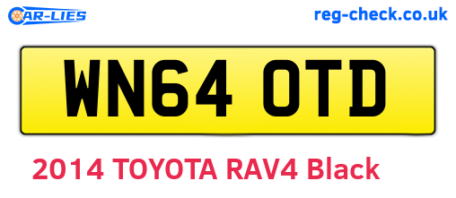 WN64OTD are the vehicle registration plates.