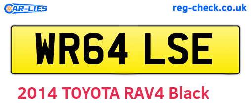 WR64LSE are the vehicle registration plates.
