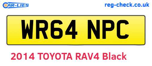 WR64NPC are the vehicle registration plates.