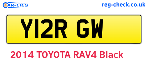 Y12RGW are the vehicle registration plates.