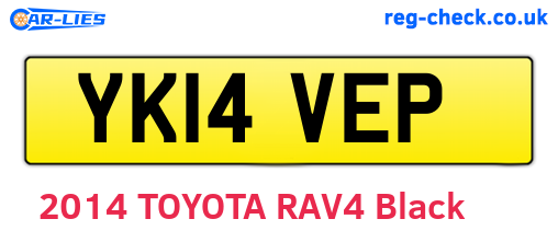 YK14VEP are the vehicle registration plates.