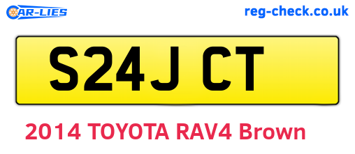 S24JCT are the vehicle registration plates.
