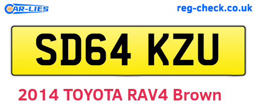 SD64KZU are the vehicle registration plates.