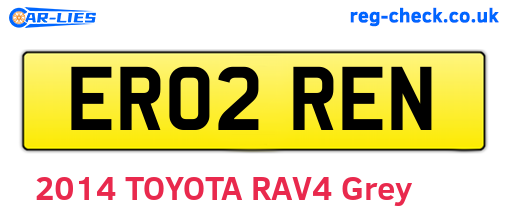 ER02REN are the vehicle registration plates.