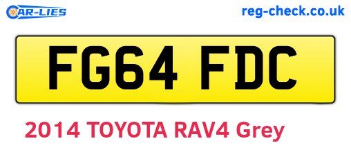 FG64FDC are the vehicle registration plates.