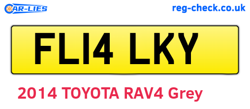 FL14LKY are the vehicle registration plates.