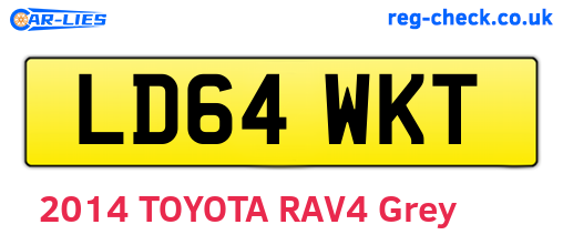 LD64WKT are the vehicle registration plates.
