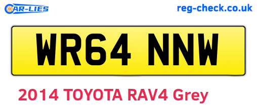 WR64NNW are the vehicle registration plates.