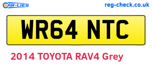 WR64NTC are the vehicle registration plates.