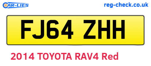 FJ64ZHH are the vehicle registration plates.