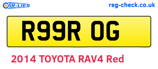 R99ROG are the vehicle registration plates.