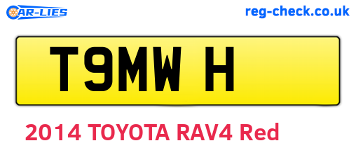 T9MWH are the vehicle registration plates.