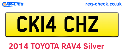 CK14CHZ are the vehicle registration plates.