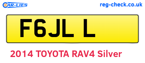 F6JLL are the vehicle registration plates.