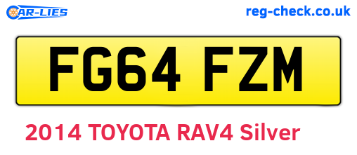 FG64FZM are the vehicle registration plates.