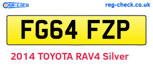 FG64FZP are the vehicle registration plates.