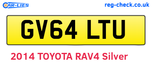 GV64LTU are the vehicle registration plates.