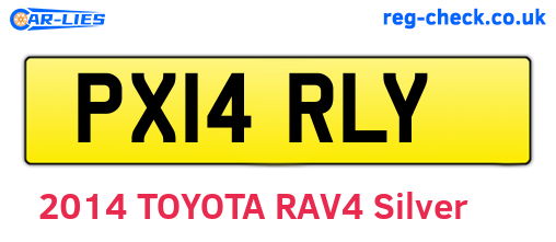 PX14RLY are the vehicle registration plates.