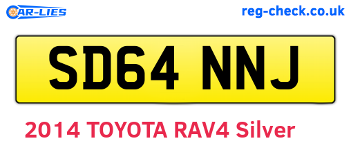 SD64NNJ are the vehicle registration plates.