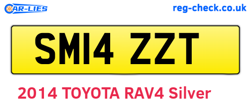 SM14ZZT are the vehicle registration plates.
