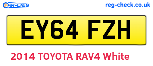 EY64FZH are the vehicle registration plates.