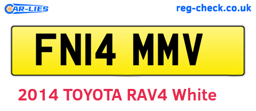FN14MMV are the vehicle registration plates.