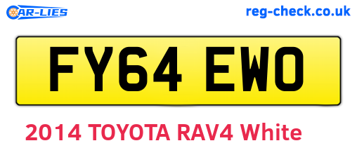 FY64EWO are the vehicle registration plates.