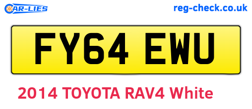 FY64EWU are the vehicle registration plates.
