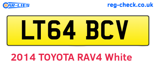 LT64BCV are the vehicle registration plates.