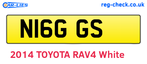 N16GGS are the vehicle registration plates.