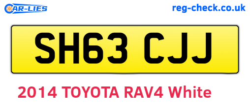 SH63CJJ are the vehicle registration plates.