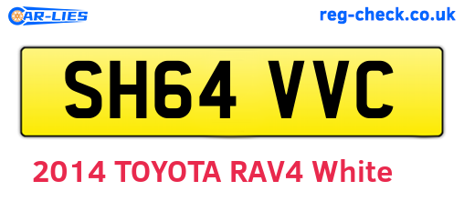 SH64VVC are the vehicle registration plates.