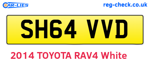 SH64VVD are the vehicle registration plates.