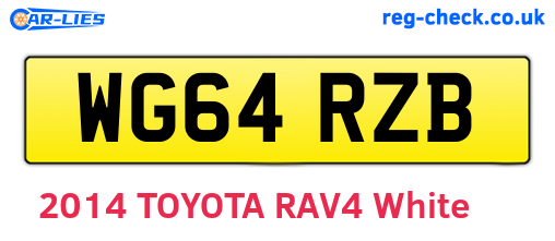 WG64RZB are the vehicle registration plates.