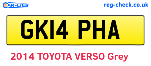 GK14PHA are the vehicle registration plates.
