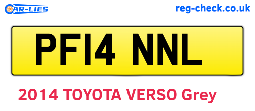 PF14NNL are the vehicle registration plates.