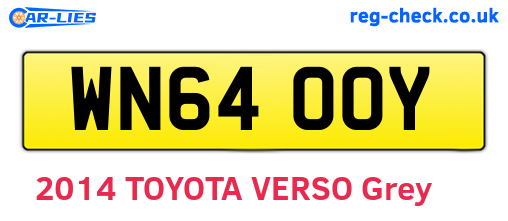 WN64OOY are the vehicle registration plates.