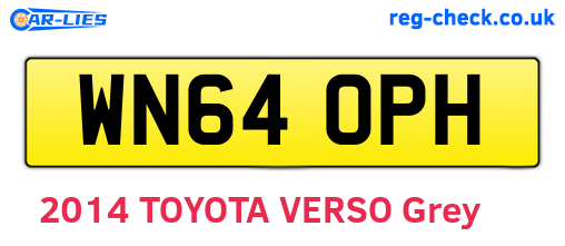 WN64OPH are the vehicle registration plates.