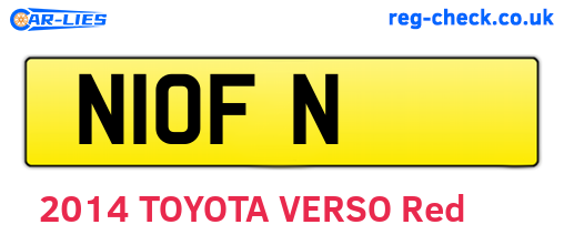 N1OFN are the vehicle registration plates.