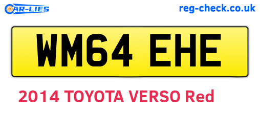 WM64EHE are the vehicle registration plates.