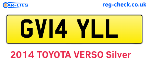 GV14YLL are the vehicle registration plates.