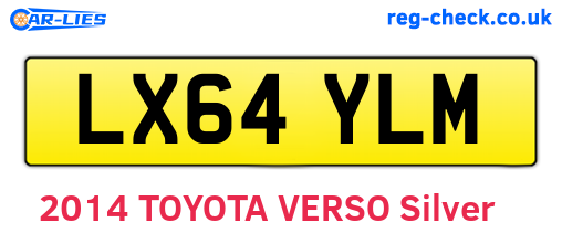 LX64YLM are the vehicle registration plates.