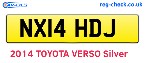 NX14HDJ are the vehicle registration plates.