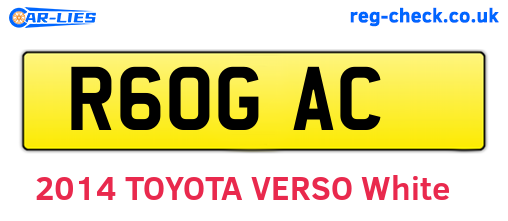 R60GAC are the vehicle registration plates.