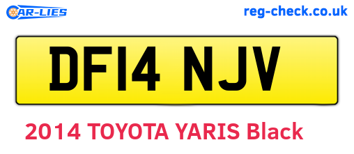 DF14NJV are the vehicle registration plates.