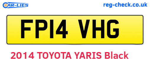 FP14VHG are the vehicle registration plates.