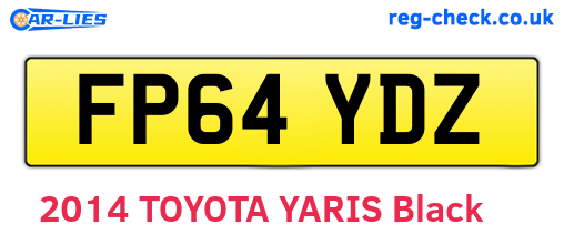 FP64YDZ are the vehicle registration plates.