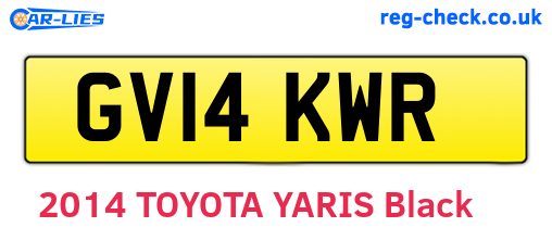 GV14KWR are the vehicle registration plates.